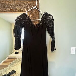 Elegant Black Lace Dress